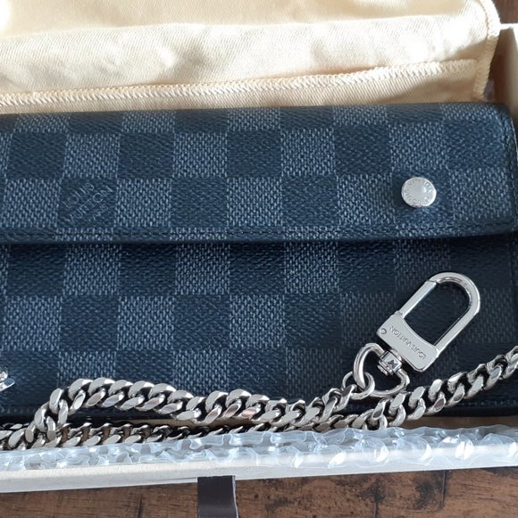 Louis Vuitton Damier men's wallet - with chain - Picture 2 of 12